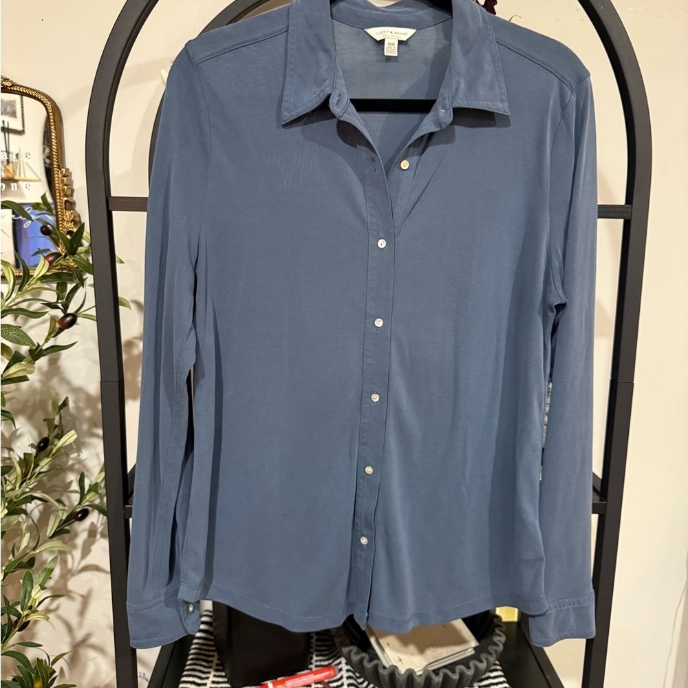 Lucky brand button down shirt size medium - Picture 3 of 9